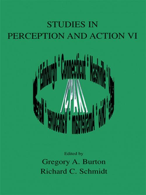 Cover of the book Studies in Perception and Action VI by , Taylor and Francis