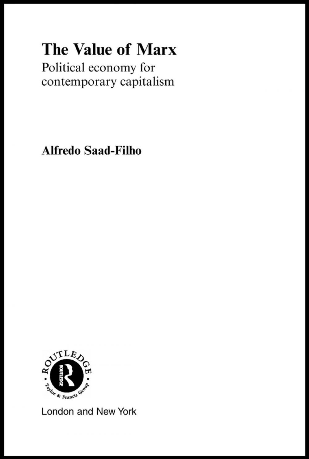 Big bigCover of The Value of Marx