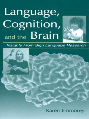 Cover of the book Language, Cognition, and the Brain by Joe Hendershott