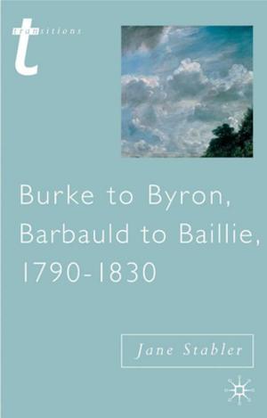 Book cover of Burke to Byron