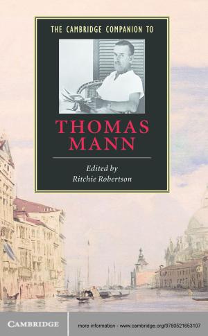 Cover of the book The Cambridge Companion to Thomas Mann by Steven L. Brunton, J. Nathan Kutz