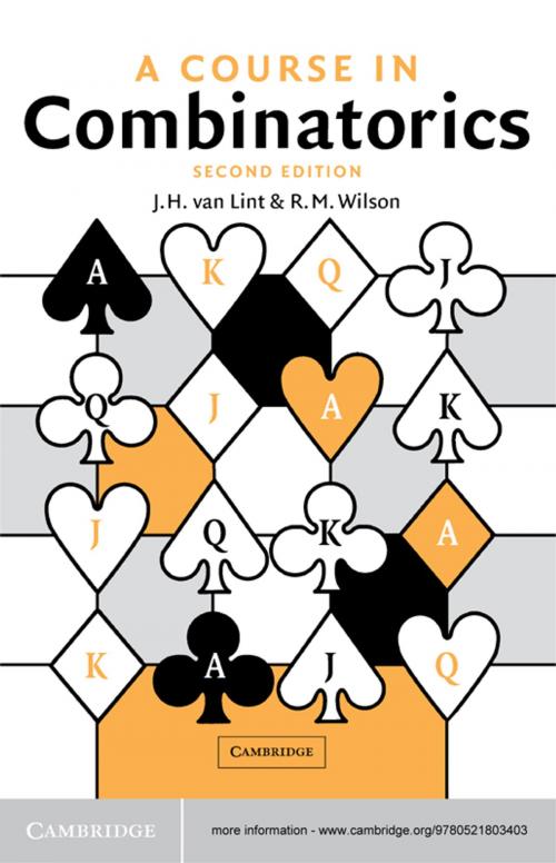 Cover of the book A Course in Combinatorics by J. H. van Lint, R. M. Wilson, Cambridge University Press