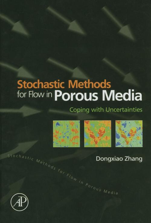 Cover of the book Stochastic Methods for Flow in Porous Media by Dongxiao Zhang, Elsevier Science