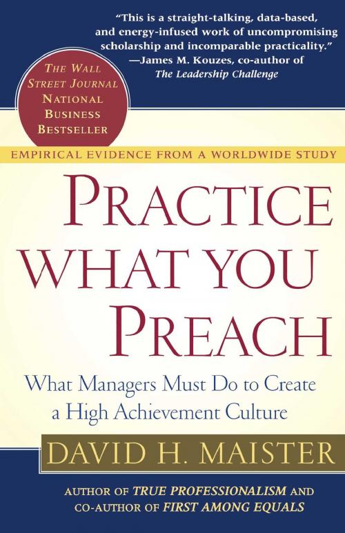 Cover of the book Practice What You Preach by David H. Maister, Free Press