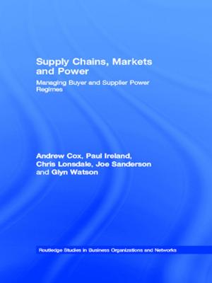 Book cover of Supply Chains, Markets and Power