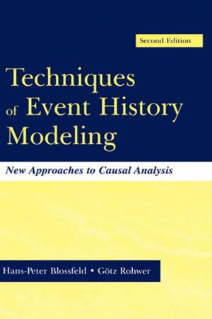 Book cover of Techniques of Event History Modeling