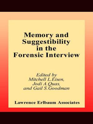 Cover of the book Memory and Suggestibility in the Forensic Interview by Kaye Broadbent