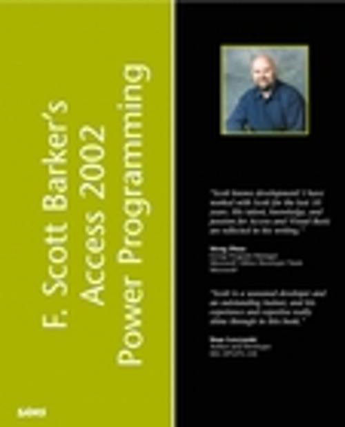 Cover of the book F. Scott Barker's Microsoft Access 2002 Power Programming by F. Scott Barker, Pearson Education