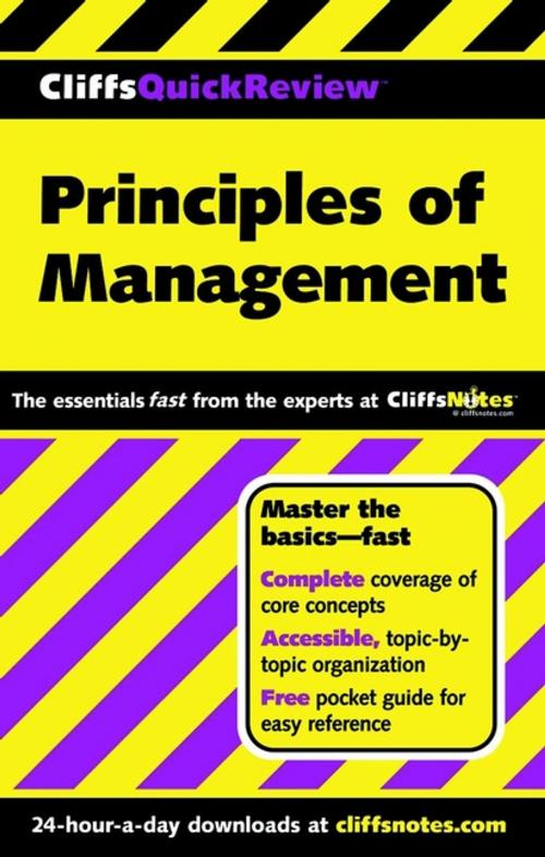 Cover of the book CliffsQuickReview Principles of Management by Ellen Benowitz, HMH Books