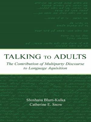 Cover of the book Talking to Adults by E. J. Lowe, A. Rami