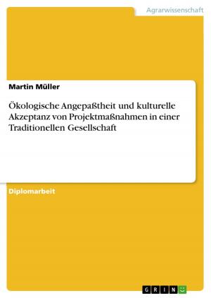 Cover of the book Ökologische Angepaßtheit und kulturelle Akzeptanz von Projektmaßnahmen in einer Traditionellen Gesellschaft by Nico Mahn