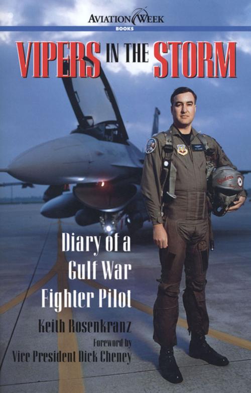 Cover of the book Vipers in the Storm: Diary of a Gulf War Fighter Pilot by Keith Rosenkranz, McGraw-Hill Education
