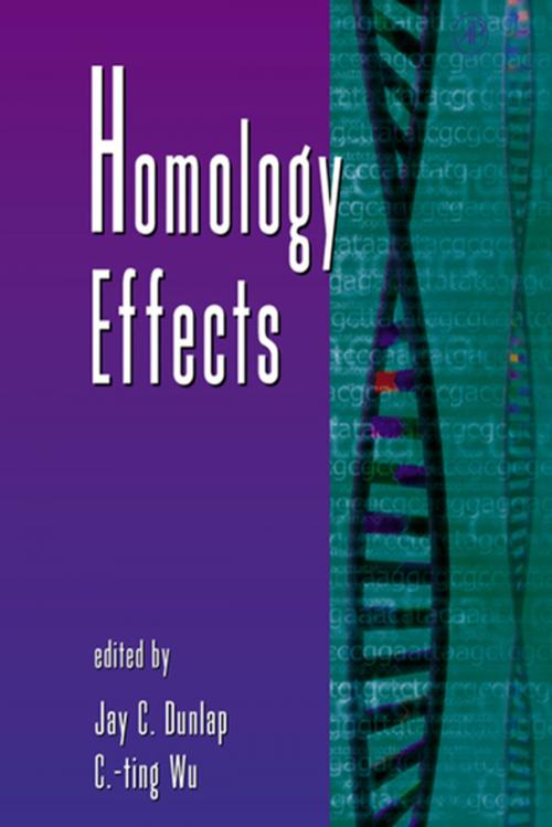 Cover of the book Homology Effects by C-ting Wu, Jay C. Dunlap, Elsevier Science