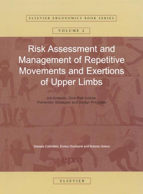 Cover of the book Risk Assessment and Management of Repetitive Movements and Exertions of Upper Limbs by Daniela Colombini, Elsevier Science