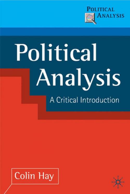 Cover of the book Political Analysis by Colin Hay, Palgrave Macmillan