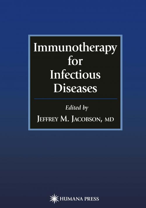 Cover of the book Immunotherapy for Infectious Diseases by , Humana Press