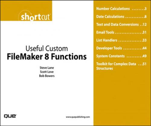 Cover of the book Useful Custom FileMaker 8 Functions (Digital Short Cut) by Steve Lane, Scott Love, Bob Bowers, Pearson Education