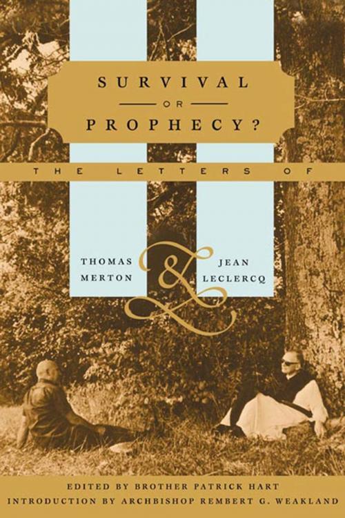 Cover of the book Survival or Prophecy? by Thomas Merton, Jean Leclercq, Farrar, Straus and Giroux