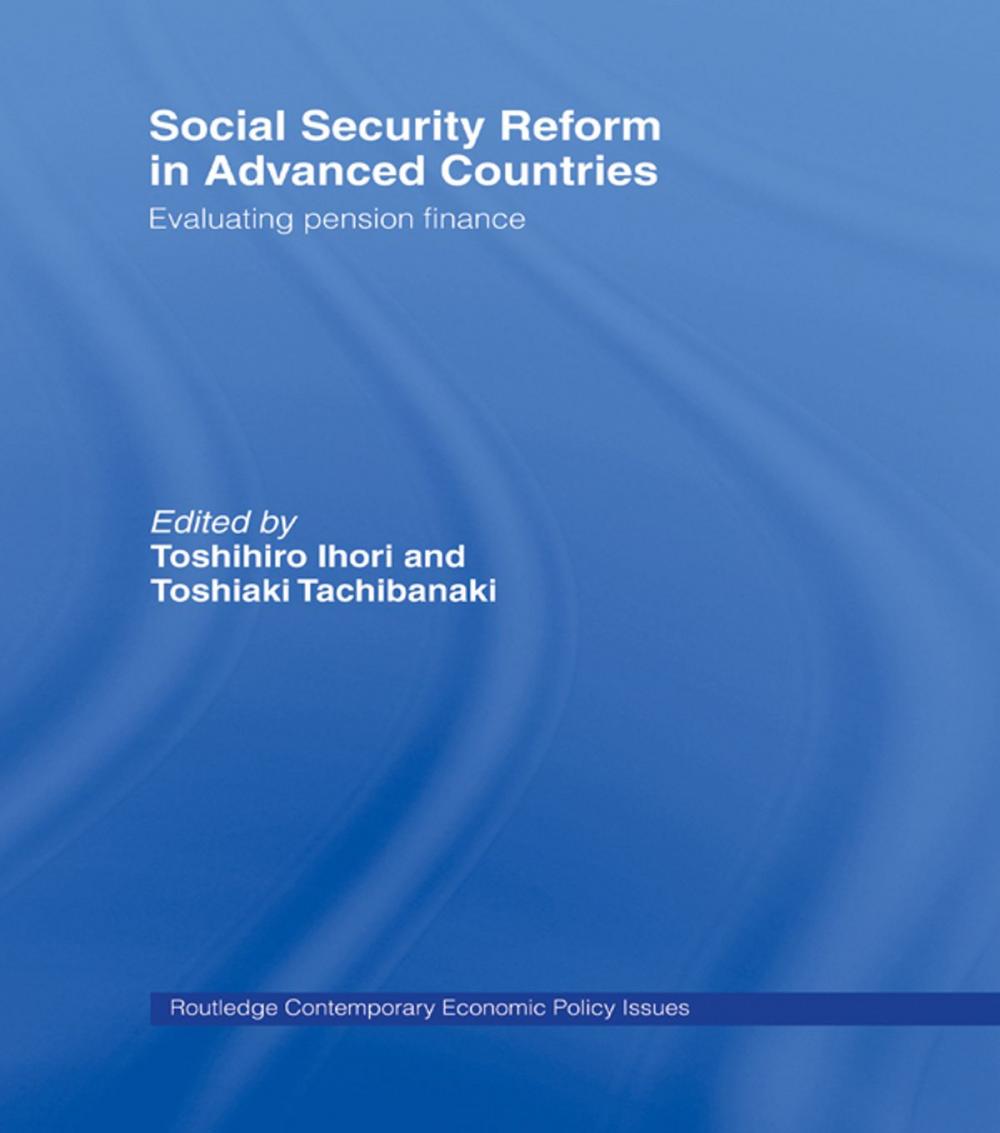 Big bigCover of Social Security Reform in Advanced Countries