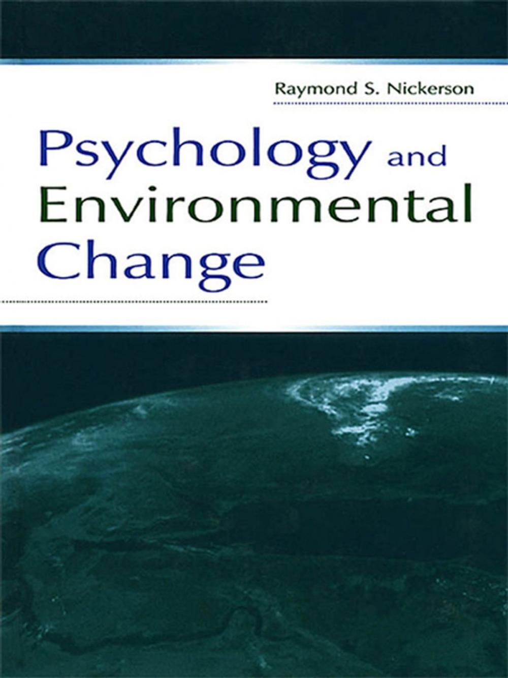 Big bigCover of Psychology and Environmental Change