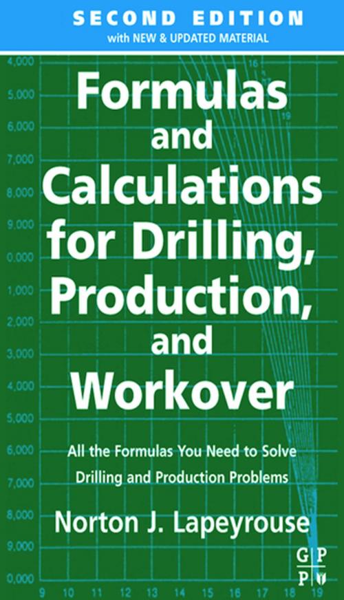 Cover of the book Formulas and Calculations for Drilling, Production and Workover by Norton J. Lapeyrouse, Elsevier Science