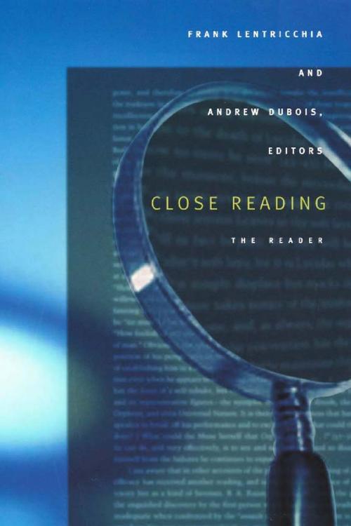 Cover of the book Close Reading by John Crowe Ransom, Cleanth Brooks, Kenneth Burke, Duke University Press