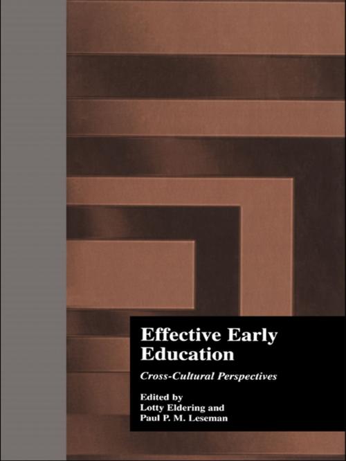 Cover of the book Effective Early Childhood Education by Lotty Eldering, Taylor and Francis