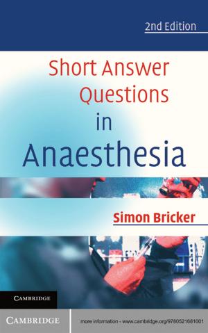 Cover of the book Short Answer Questions in Anaesthesia by David Moore, Geoffrey D. Robson, Anthony P. J. Trinci