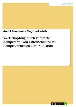Cover of the book Wertschöpfung durch vernetzte Kompetenz - Von Unternehmens- zu Kompetenznetzen der Produktion by Christian Schantl