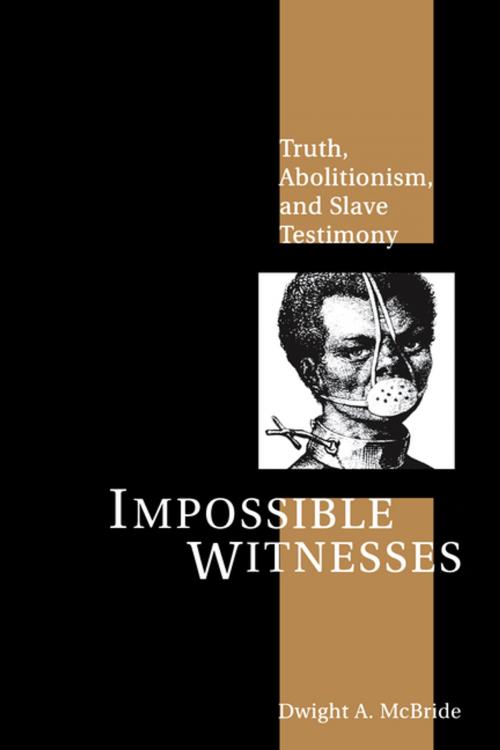 Cover of the book Impossible Witnesses by Dwight McBride, NYU Press