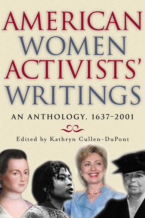 Cover of the book American Women Activists' Writings by Kathryn Cullen-DuPont, Cooper Square Press