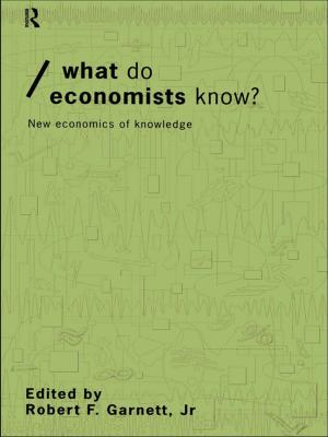 Cover of the book What do Economists Know? by Philip Kitchen, Patrick de Pelsmacker
