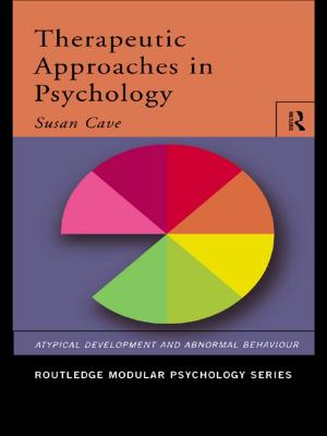 Cover of the book Therapeutic Approaches in Psychology by Sten Nilsson, David Pitt