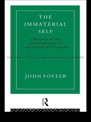 Book cover of The Immaterial Self