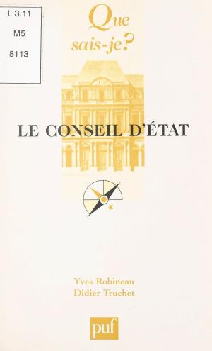 Book cover of Le Conseil d'État