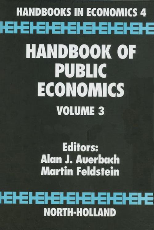 Cover of the book Handbook of Public Economics by , Elsevier Science