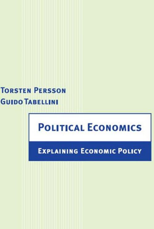 Cover of the book Political Economics by Guido Tabellini, Torsten Persson, The MIT Press