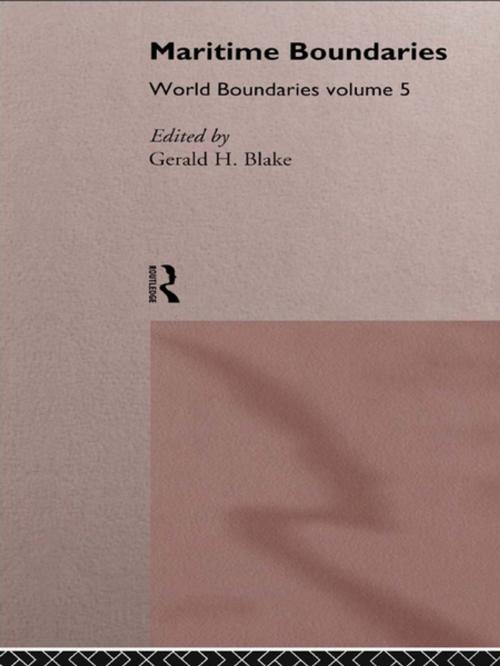 Cover of the book Maritime Boundaries by , Taylor and Francis