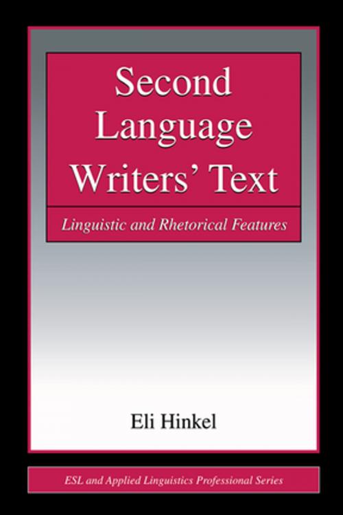 Cover of the book Second Language Writers' Text by Eli Hinkel, Taylor and Francis