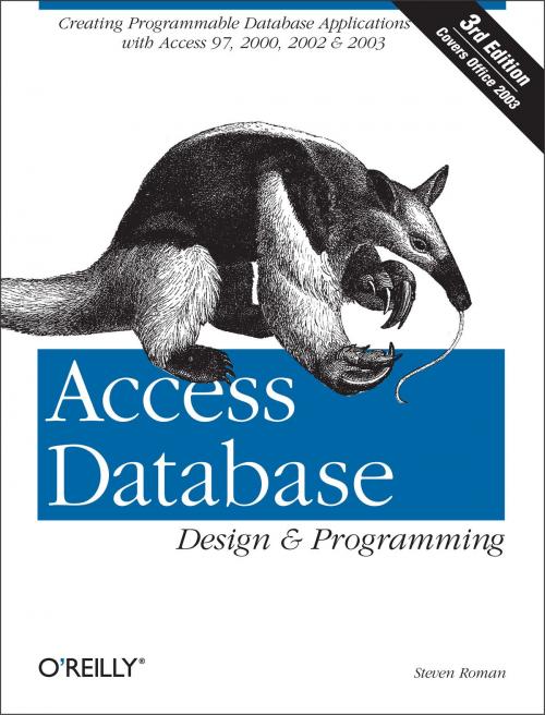 Cover of the book Access Database Design & Programming by Steven Roman, PhD, O'Reilly Media