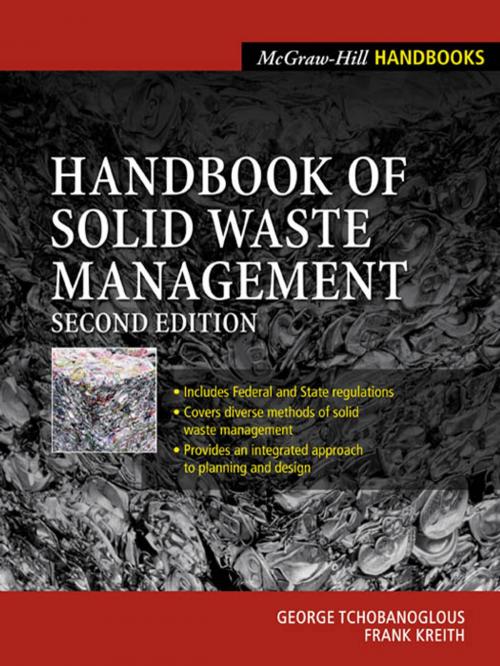 Cover of the book Handbook of Solid Waste Management by George Tchobanoglous, Frank Kreith, McGraw-Hill Education