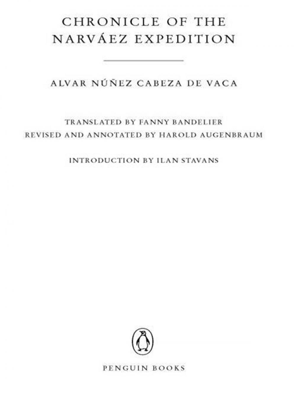 Big bigCover of Chronicle of the Narvaez Expedition