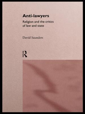 Cover of the book Anti-Lawyers by R. M. Sainsbury