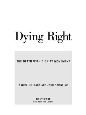 Cover of the book Dying Right by 
