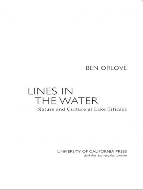 Cover of the book Lines in the Water by Ben Orlove, University of California Press