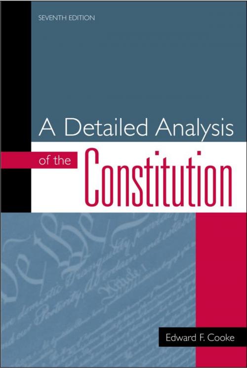 Cover of the book A Detailed Analysis of the Constitution by Edward F. Cooke, Rowman & Littlefield Publishers