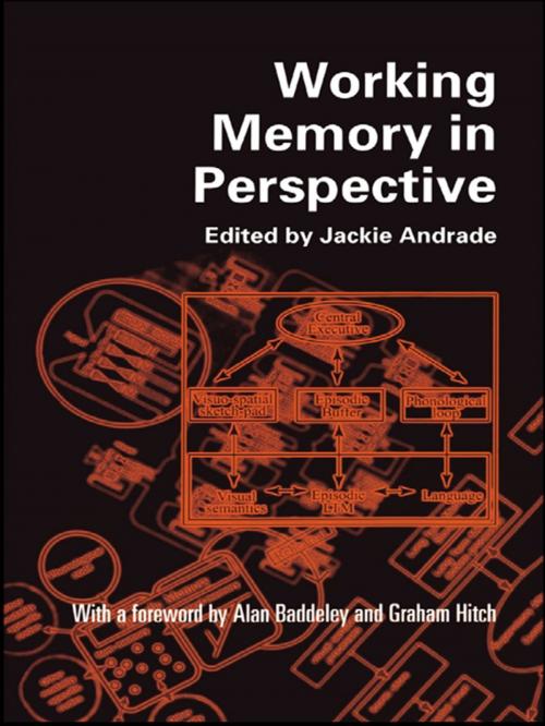 Cover of the book Working Memory in Perspective by , Taylor and Francis