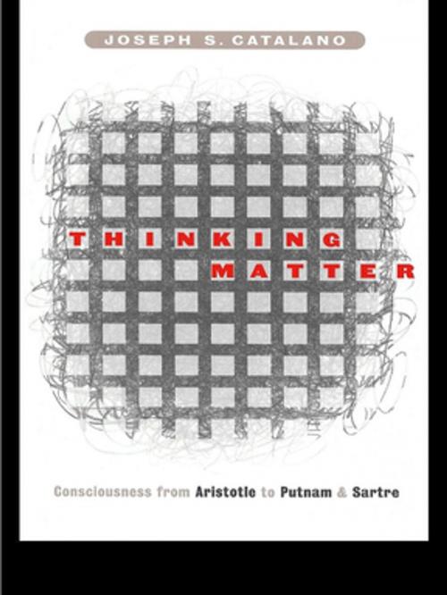 Cover of the book Thinking Matter by Joseph S. Catalano, Taylor and Francis