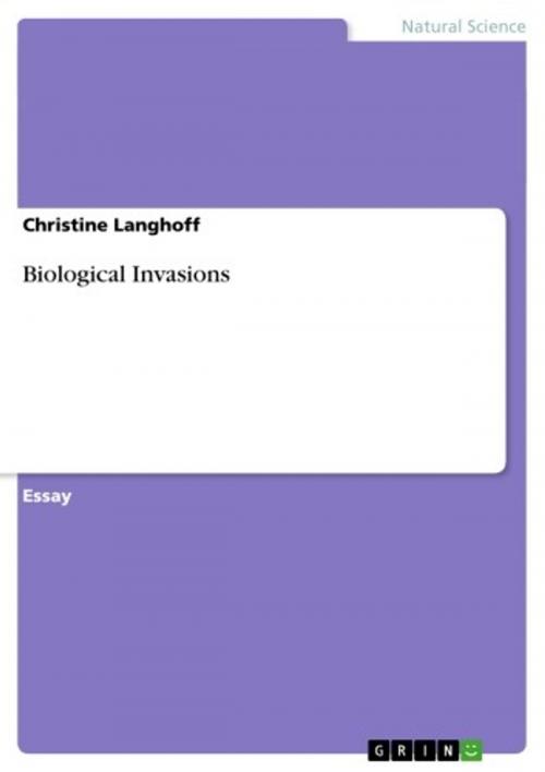 Cover of the book Biological Invasions by Christine Langhoff, GRIN Publishing