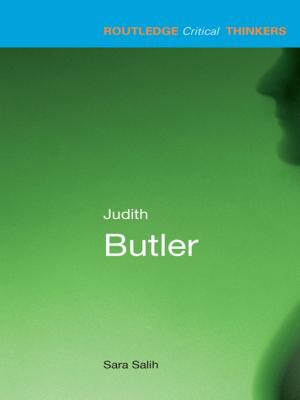 Cover of the book Judith Butler by Routledge